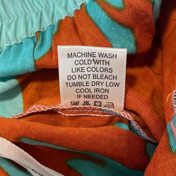 True Destinations Women Resort Flare Wide Leg Pant Coverup S Tropical Beach Boho - Picture 12 of 13